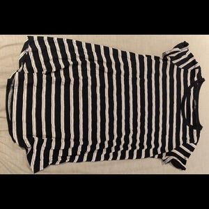 Black and white blouse